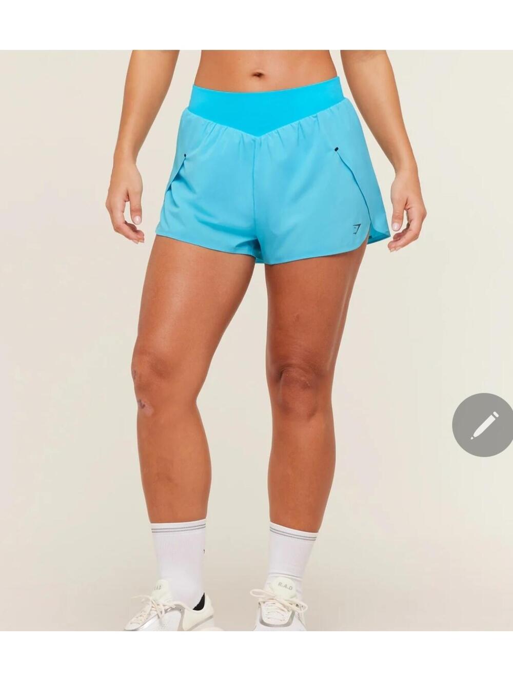 Gymshark Running Blue Lightweight Athletic Shorts Women's XS NEW
